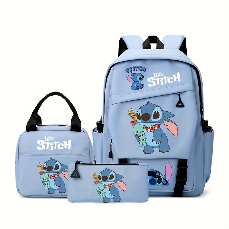 3-Piece School Backpack Set with Character Print