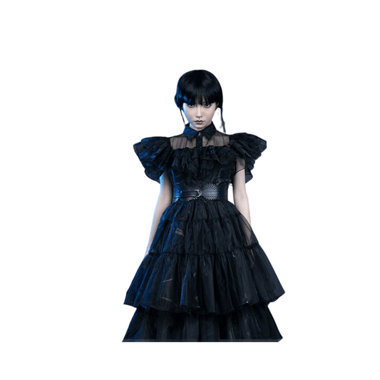 Black Layered Gothic Costume Dress