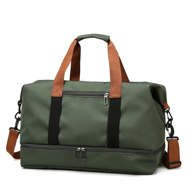 Multi-Pocket Casual Nylon Travel Tote Bag