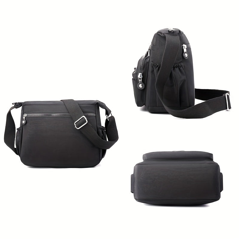Women’s Multi-Pocket Crossbody Bag with Adjustable Strap