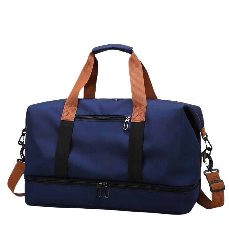 Multi-Pocket Casual Nylon Travel Tote Bag