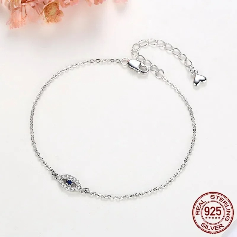 Lucky Blue Stone Evil Eye Bracelet