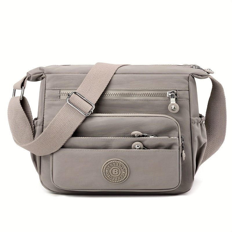Women’s Multi-Pocket Crossbody Bag with Adjustable Strap