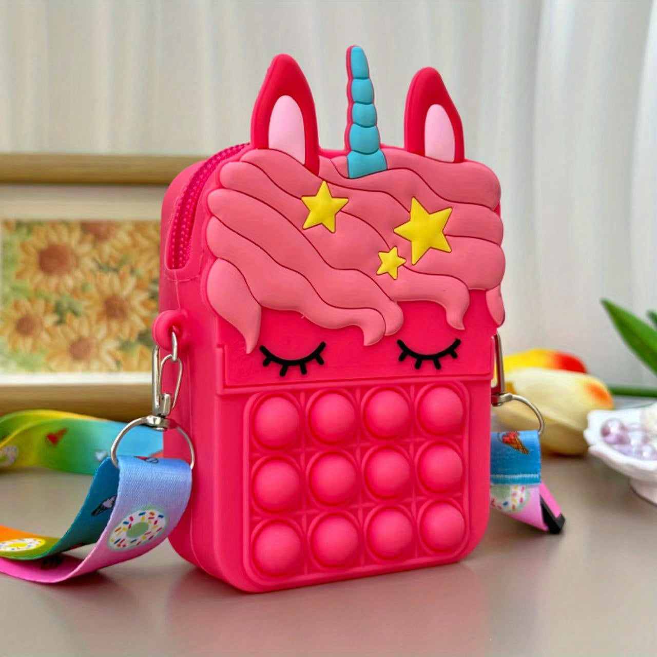 Colorful Crossbody Bag for Kids with Adjustable Strap