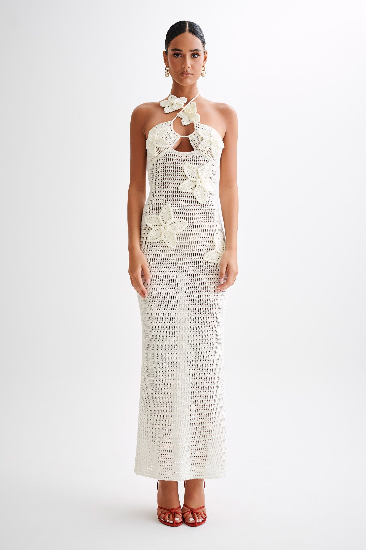 Bohemian Crocheted Maxi Dress - Effortless Elegance
