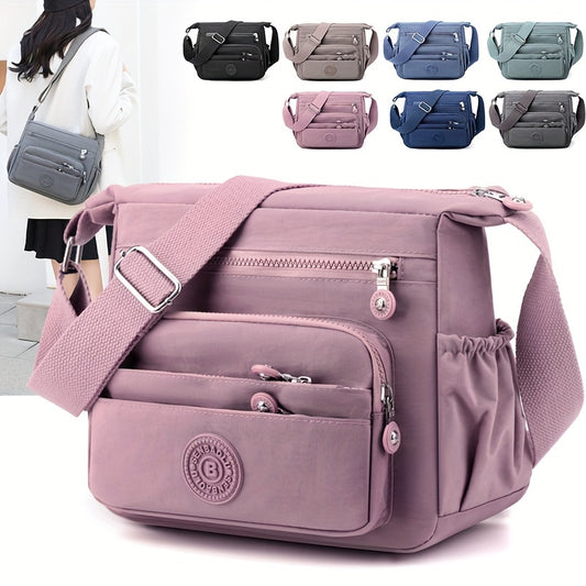 Women’s Multi-Pocket Crossbody Bag with Adjustable Strap
