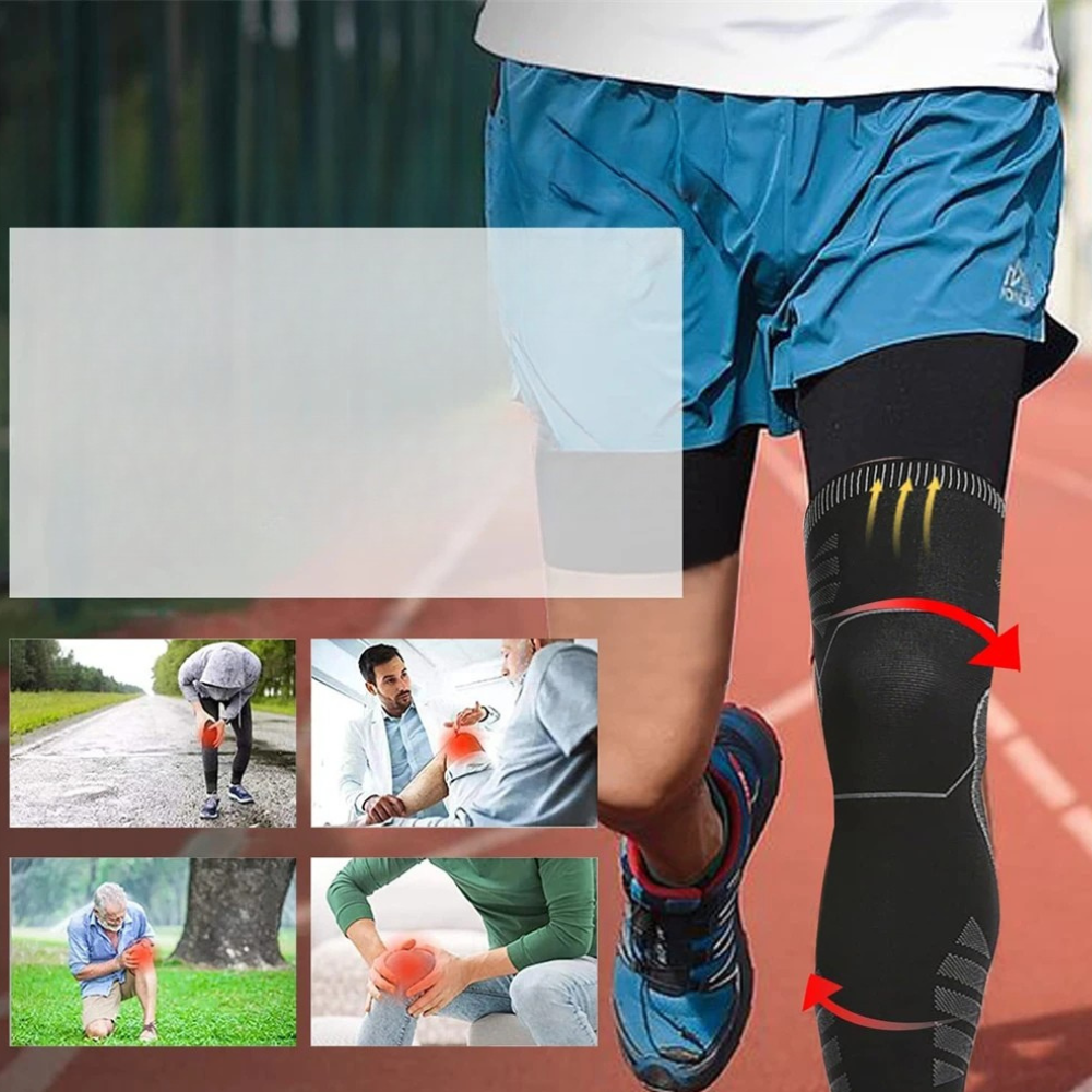 Knee Support Compression Sleeve – Full Leg Coverage