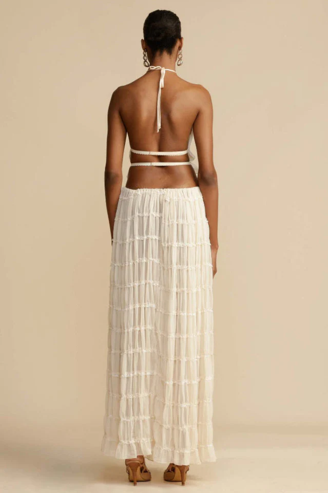 Elegant Halter Maxi Set: Chic & Versatile