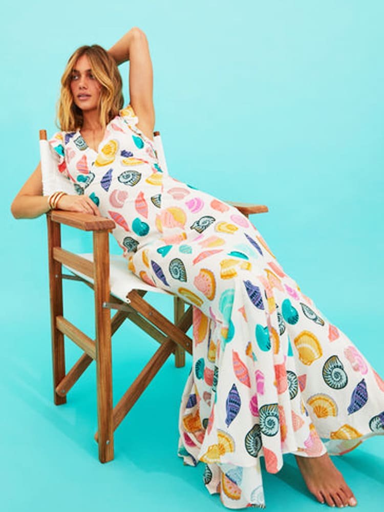 Jewel Maxi Dress: Flattering Coastal Elegance