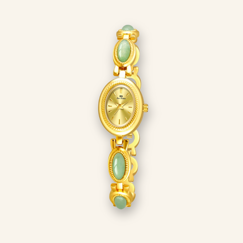 Jade Vintage Gold Watch