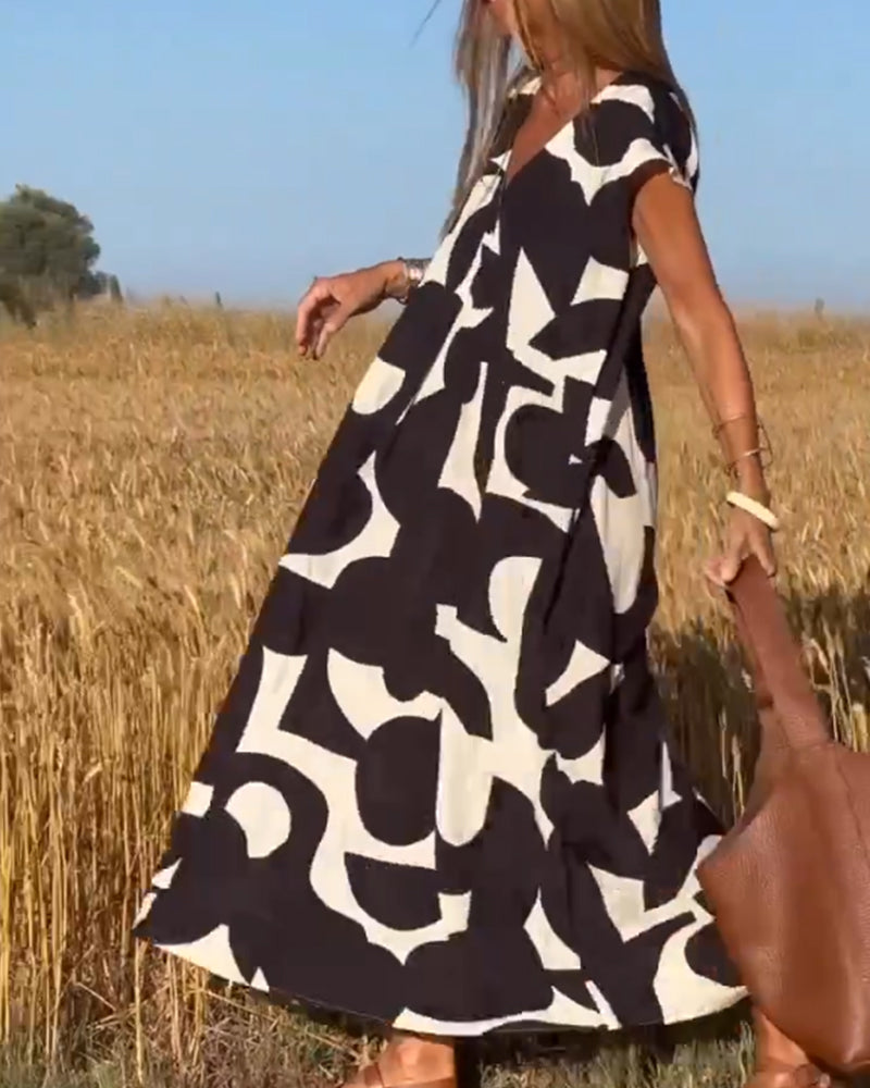 Elegant A-Line Maxi Dress for Spring