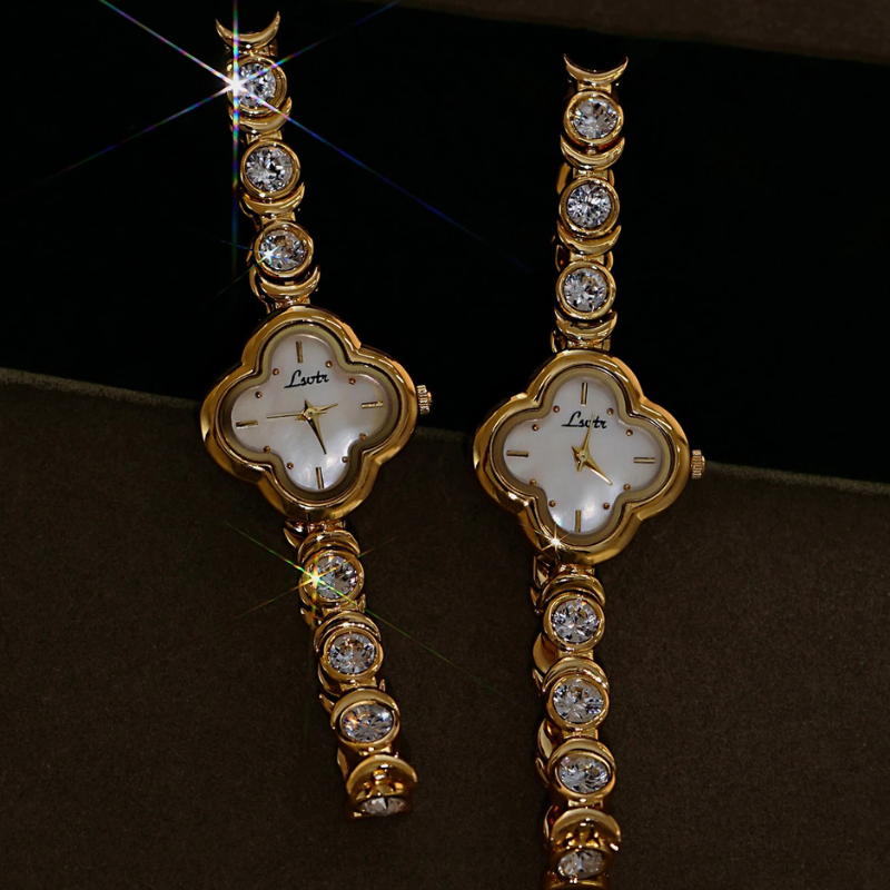 Clover Vintage Gold Watch