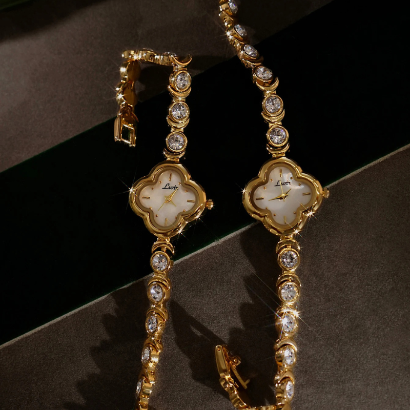 Clover Vintage Gold Watch