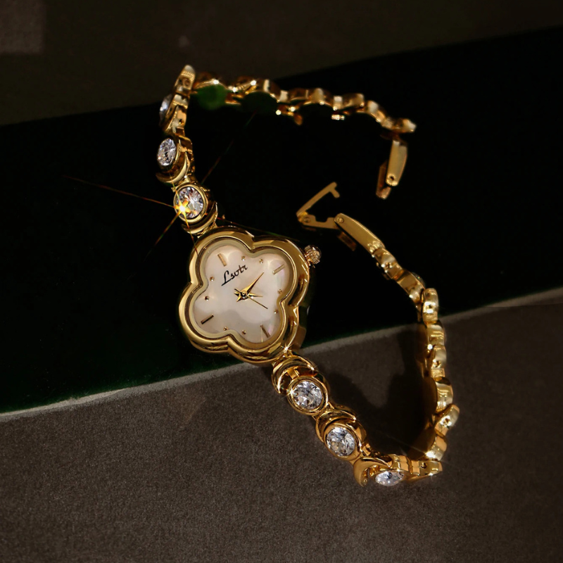 Clover Vintage Gold Watch