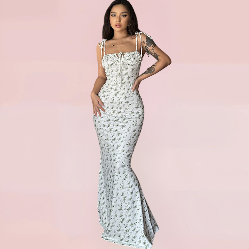 Charming Floral Maxi Dress for Summer