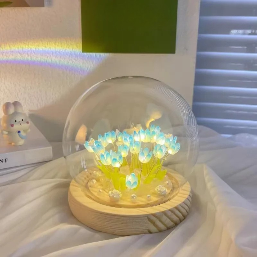 DIY Tulip LED Dome Night Light Gift Set