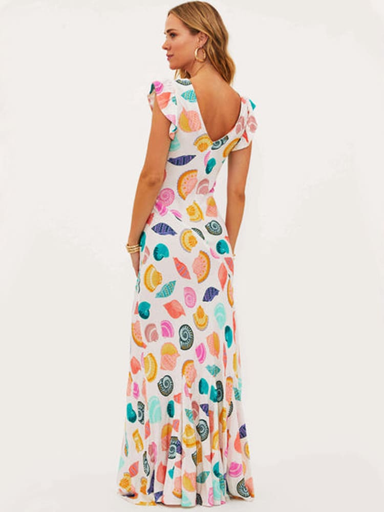 Jewel Maxi Dress: Flattering Coastal Elegance