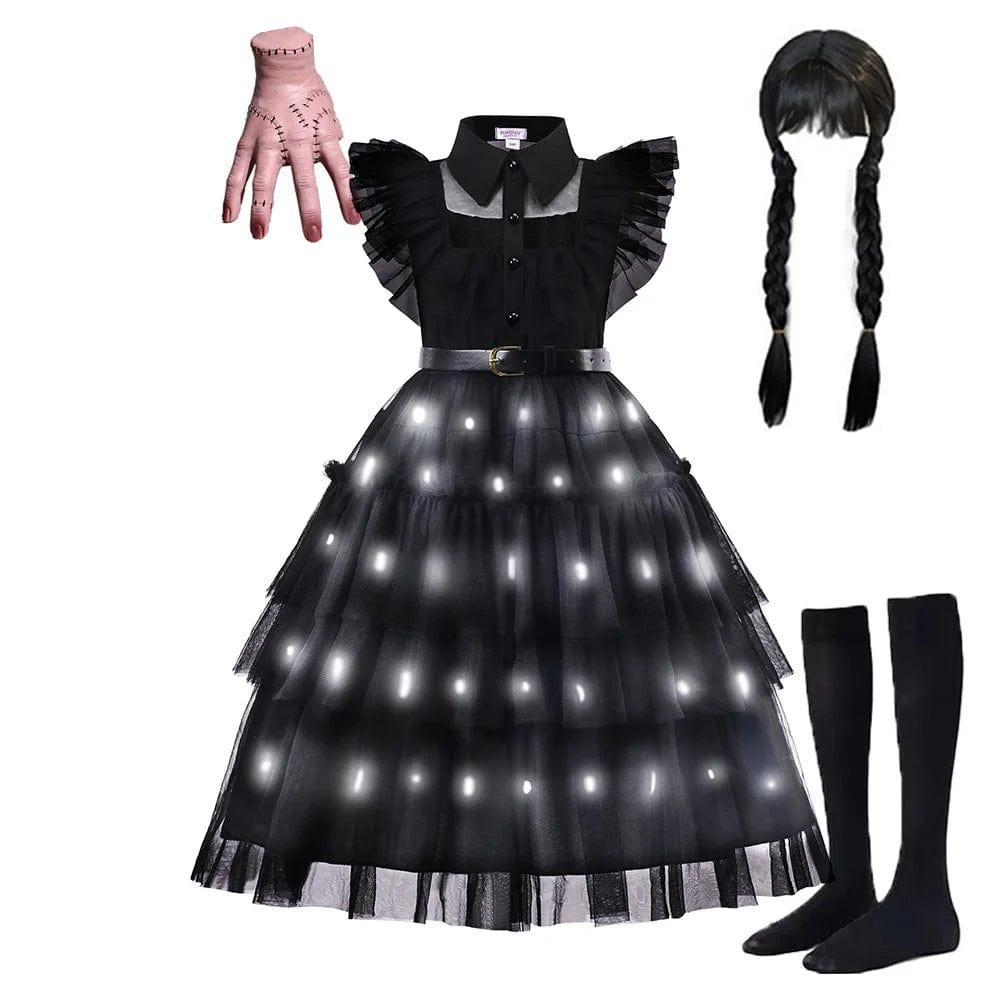 Kids’ Gothic-Inspired LED Costume Dress