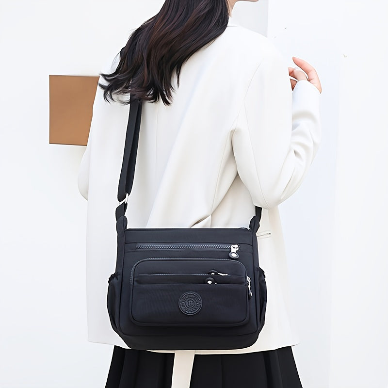 Women’s Multi-Pocket Crossbody Bag with Adjustable Strap
