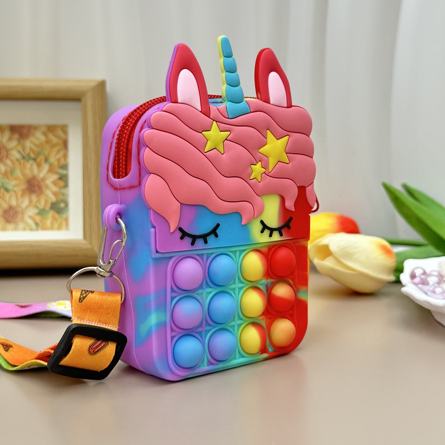 Colorful Crossbody Bag for Kids with Adjustable Strap