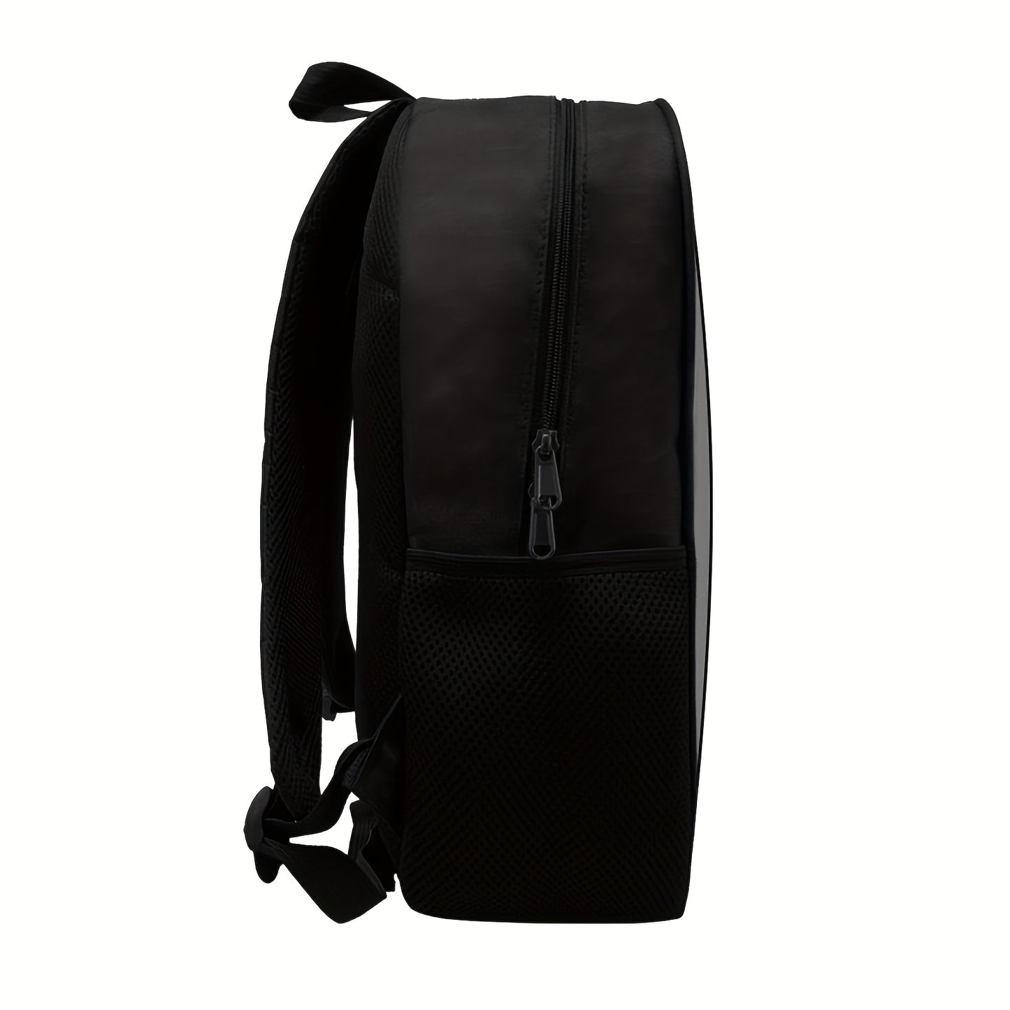 3-Piece Backpack Set with Web Pattern and Zipper Closure