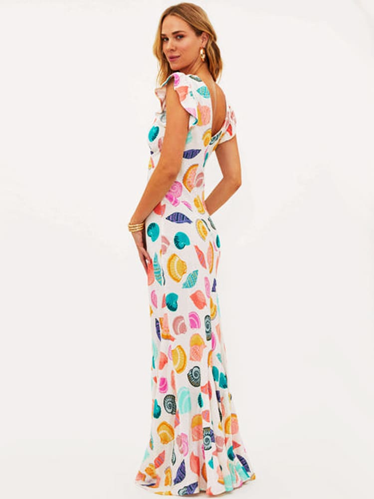 Jewel Maxi Dress: Flattering Coastal Elegance