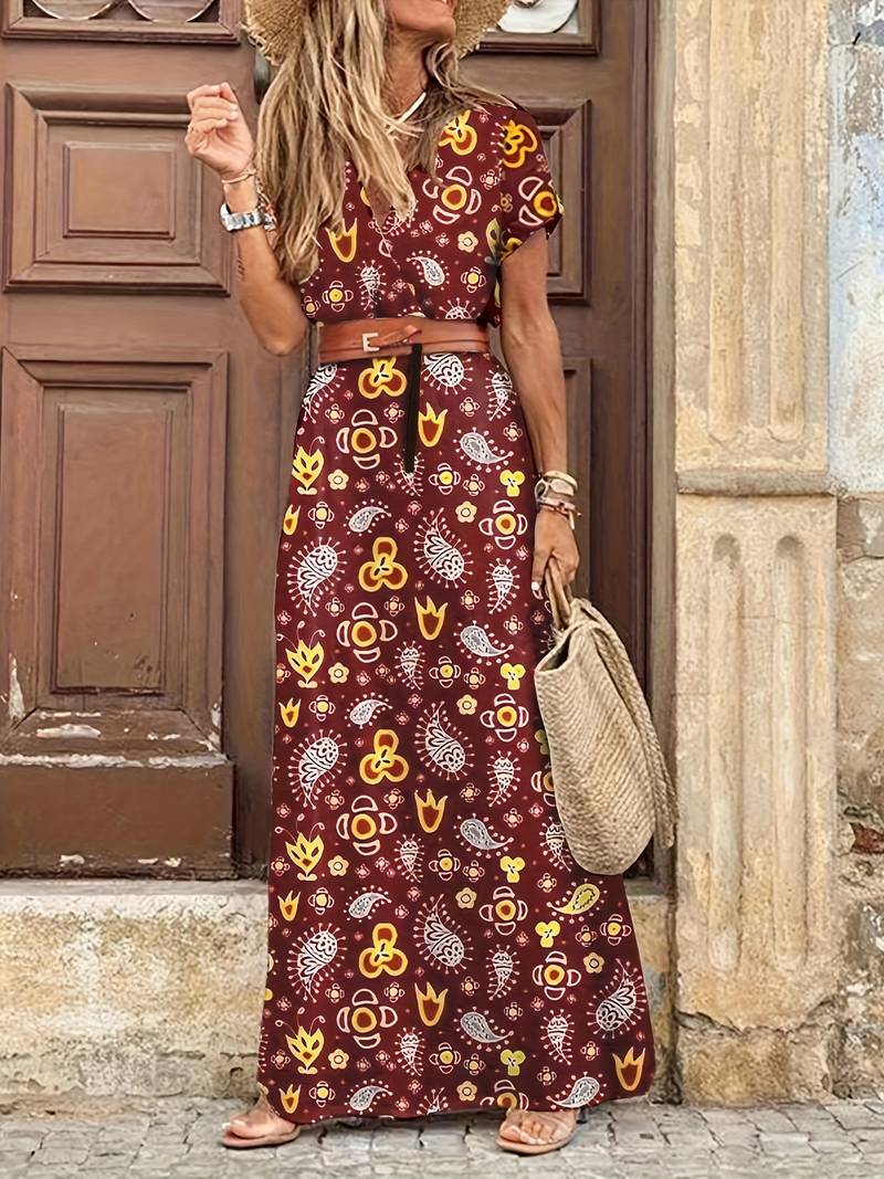Charming Floral Maxi Dress for Women