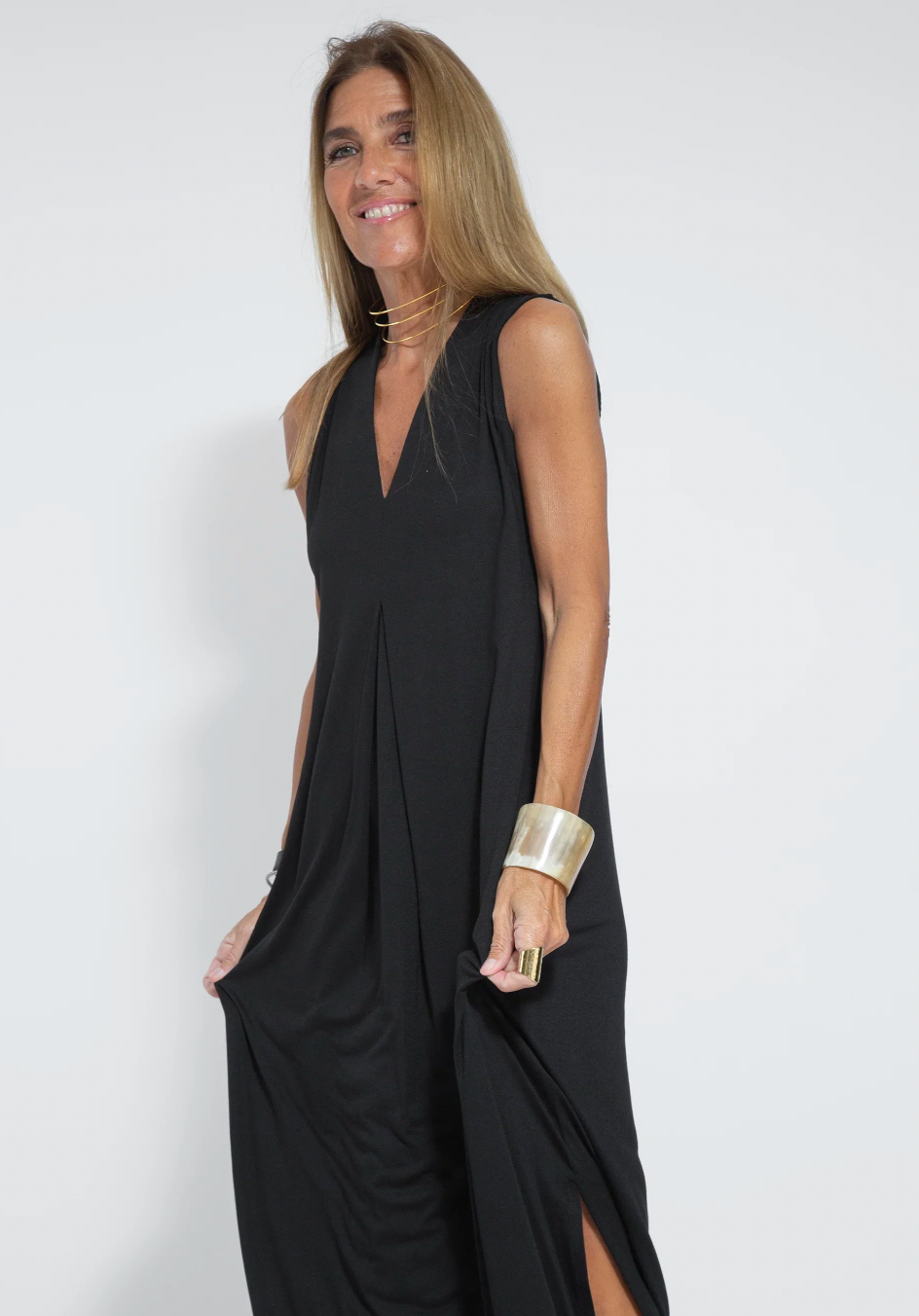 Chic AYANIA Dress & Vest Set