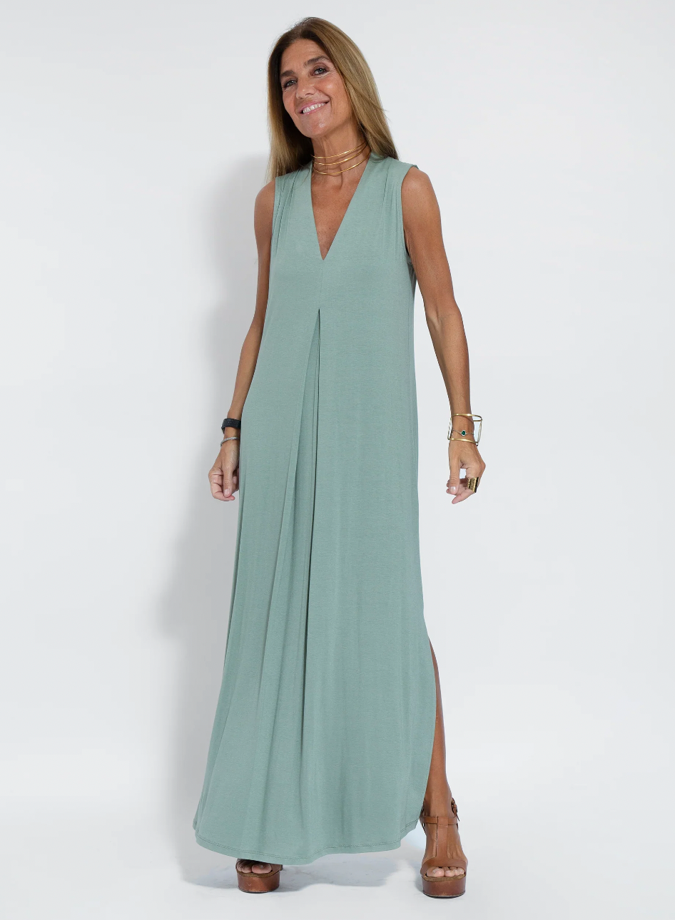 Chic AYANIA Dress & Vest Set