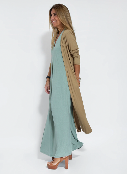 Chic AYANIA Dress & Vest Set