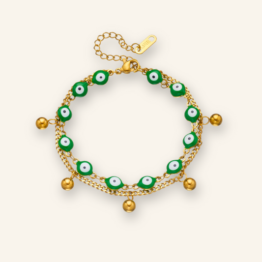 Stainless Steel Evil Eye Couple Bracelet