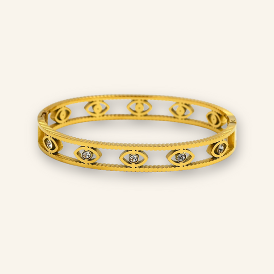 Protective Gold Evil Eye Bracelet