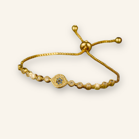 Twilight Spark Evil Eye Charm Bracelet