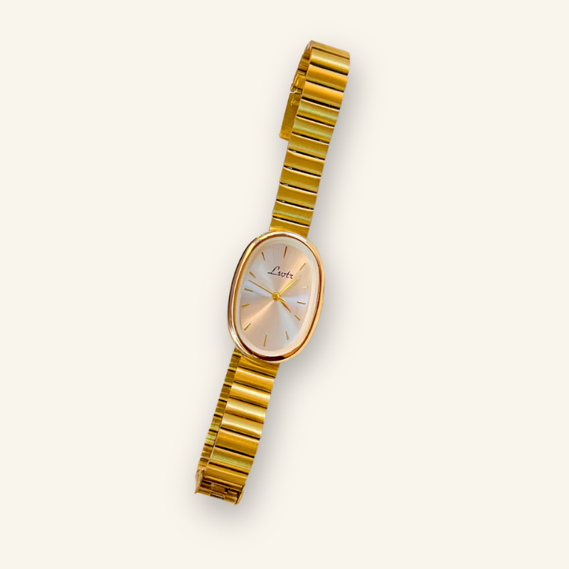 Vintage Gold Watch with Classic Bracelet