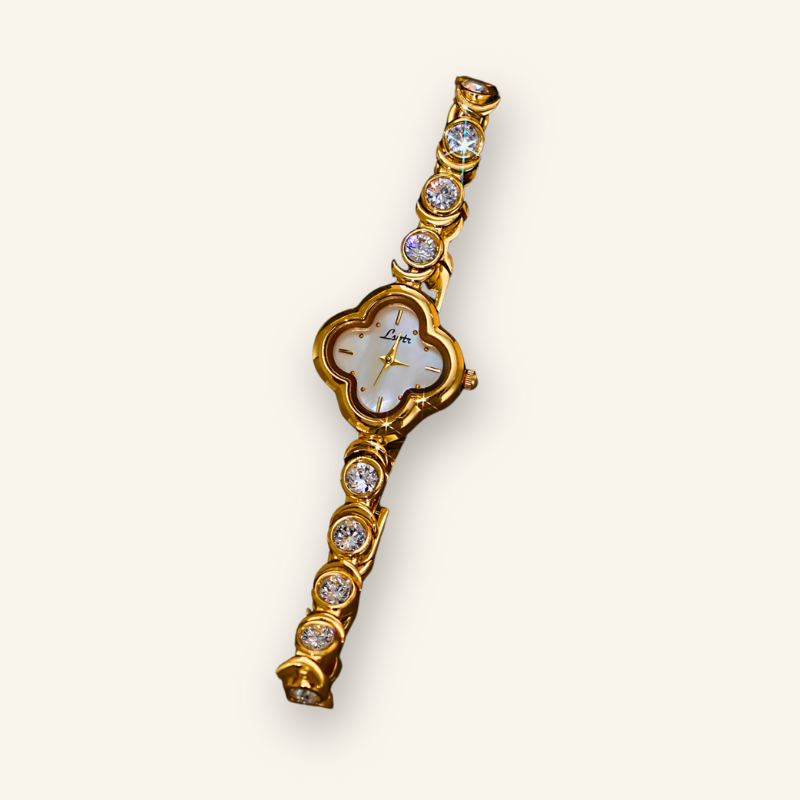 Clover Vintage Gold Watch
