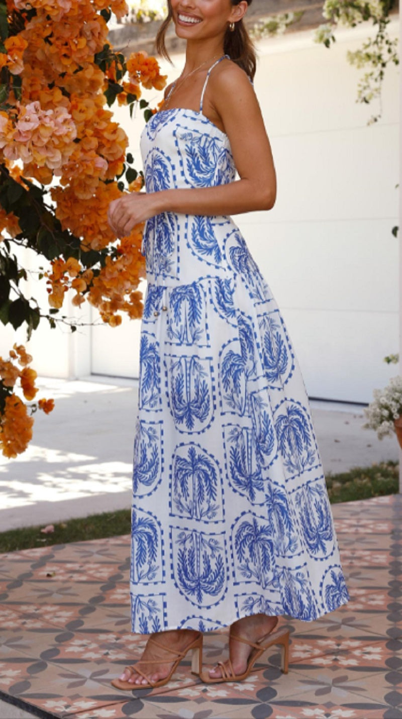Chic Printed Maxi Dress for Effortless Elegance