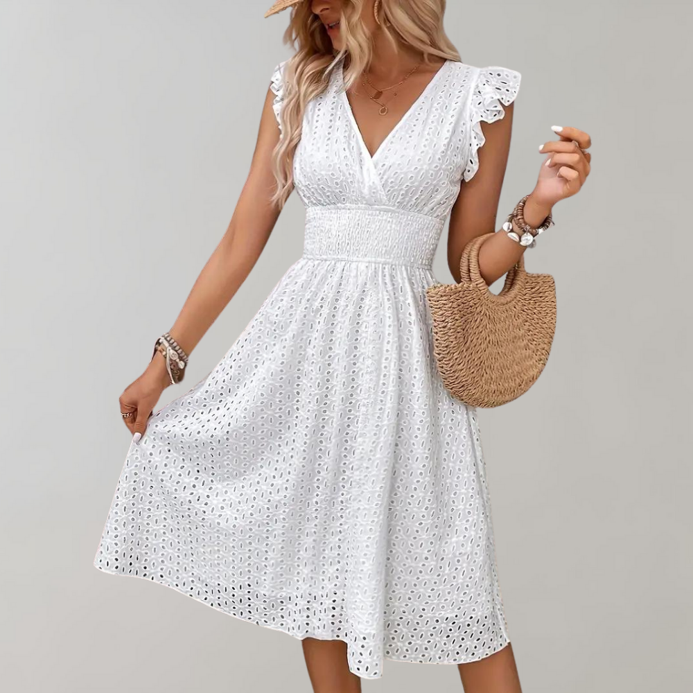 Chic Ruffled Summer Dress for Elegance