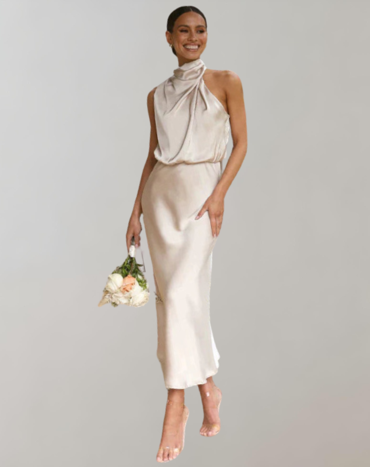 Luxurious Shiny Maxi Dress for Elegance