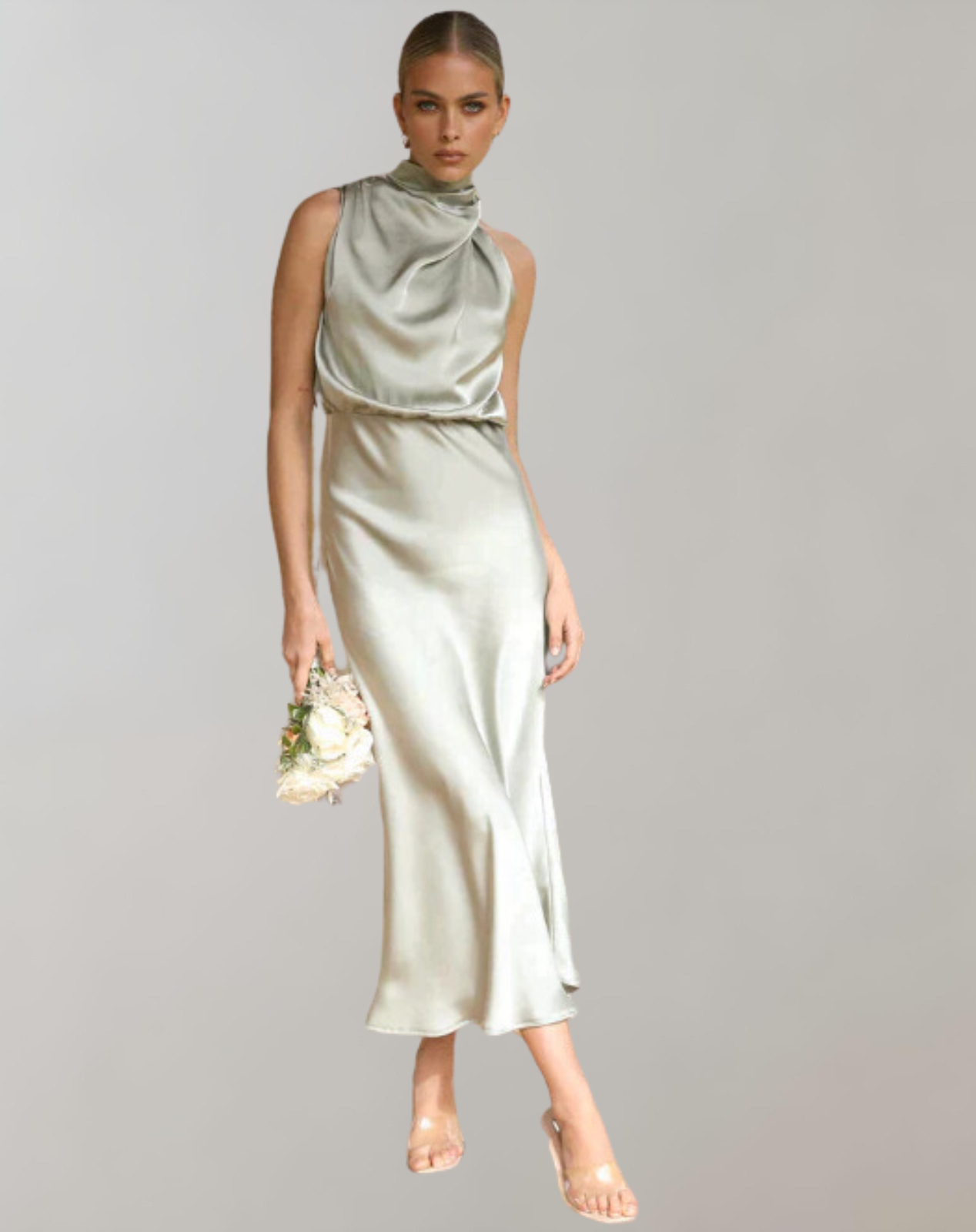 Luxurious Shiny Maxi Dress for Elegance