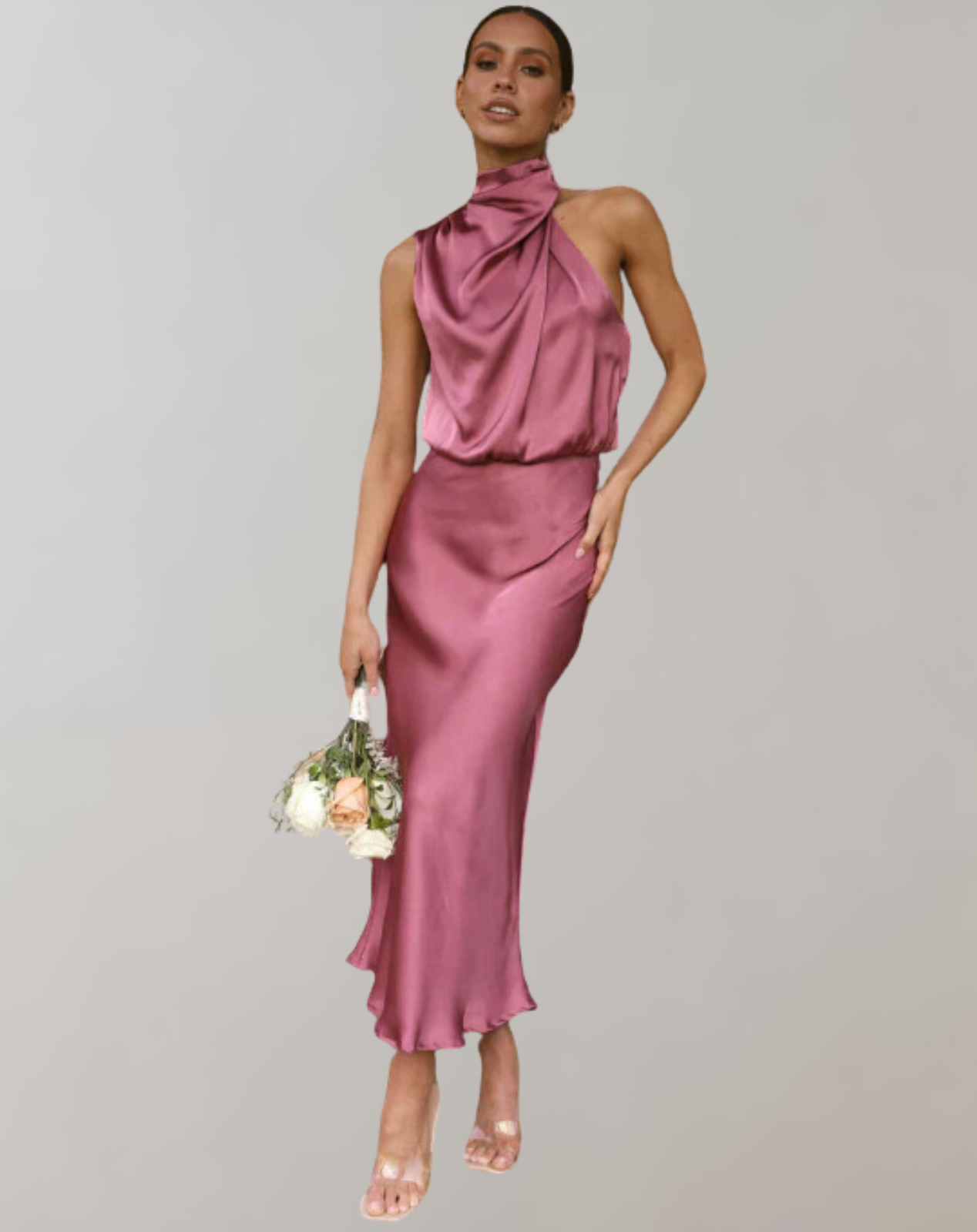 Luxurious Shiny Maxi Dress for Elegance