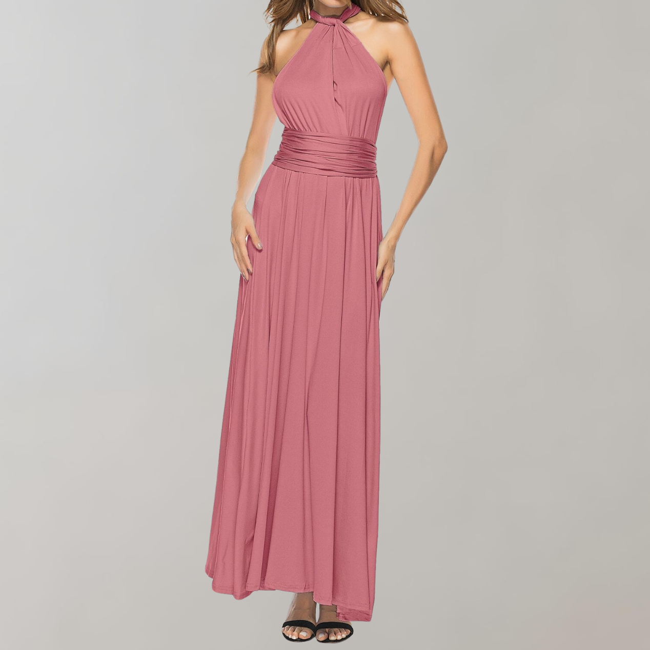 Elegant Women's Maxi Halter Dress