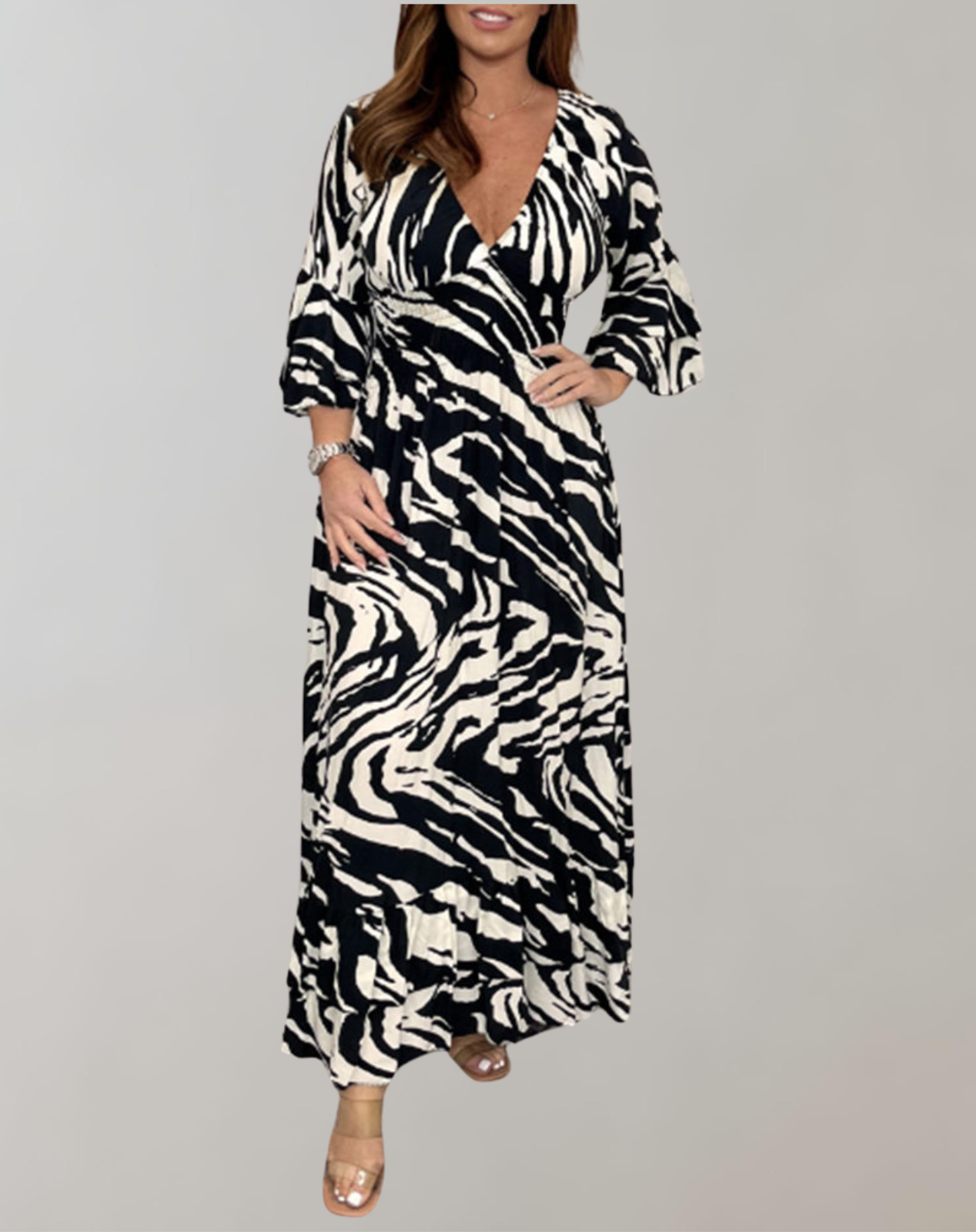 Vibrant Printed Maxi Dress for Summer Elegance