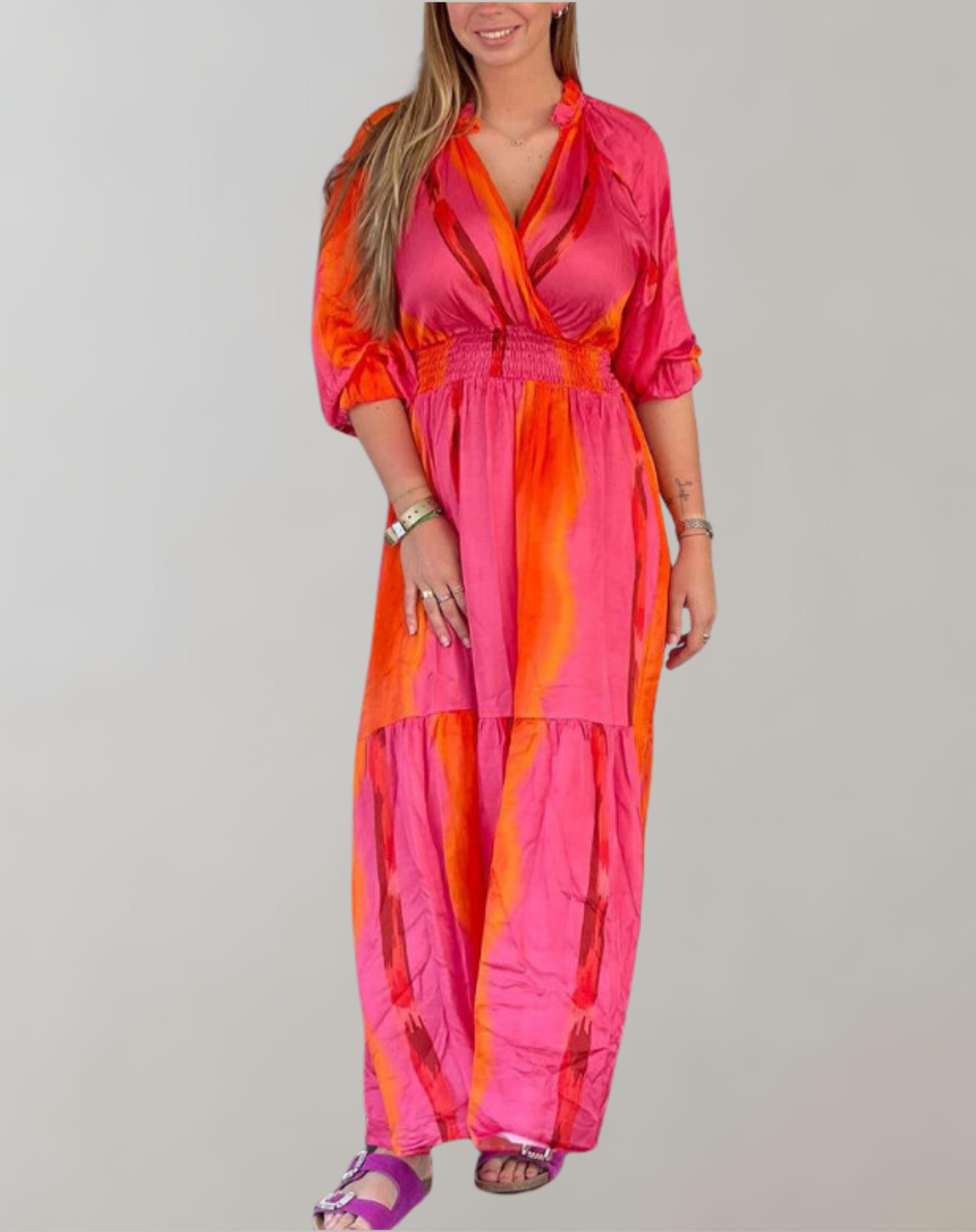 Vibrant Women's Maxi Dress - Elegant & Comfortable