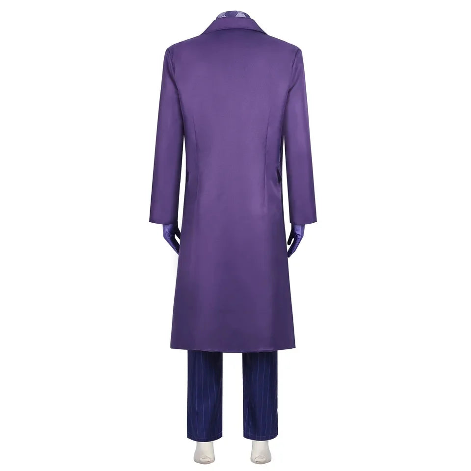 Adult Joker Cosplay Costume Set with Coat
