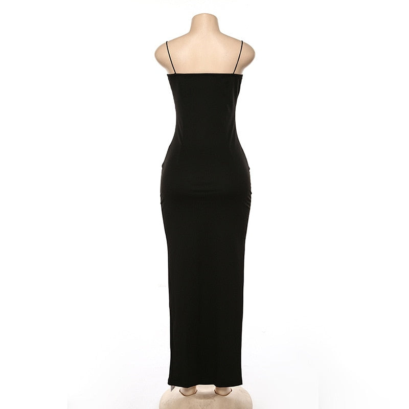 Chic Maxi Dress with Slits - Versatile Style
