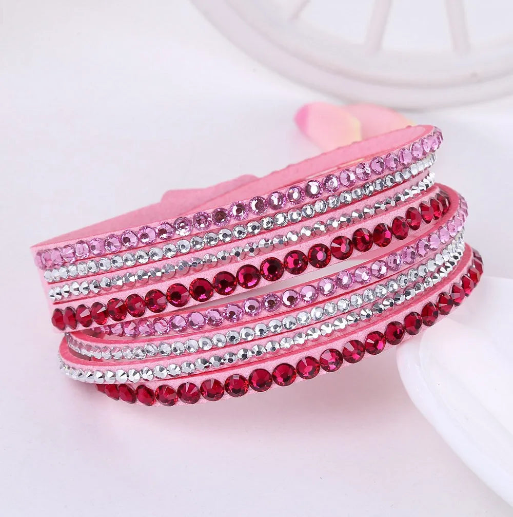 DAZZLE – Multi-Layer Rhinestone Wrap Bracelet