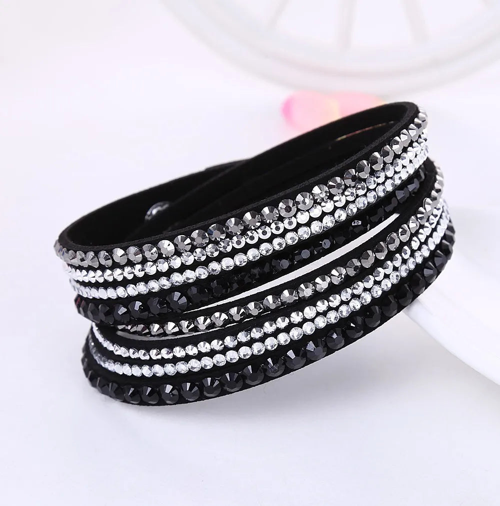 DAZZLE – Multi-Layer Rhinestone Wrap Bracelet