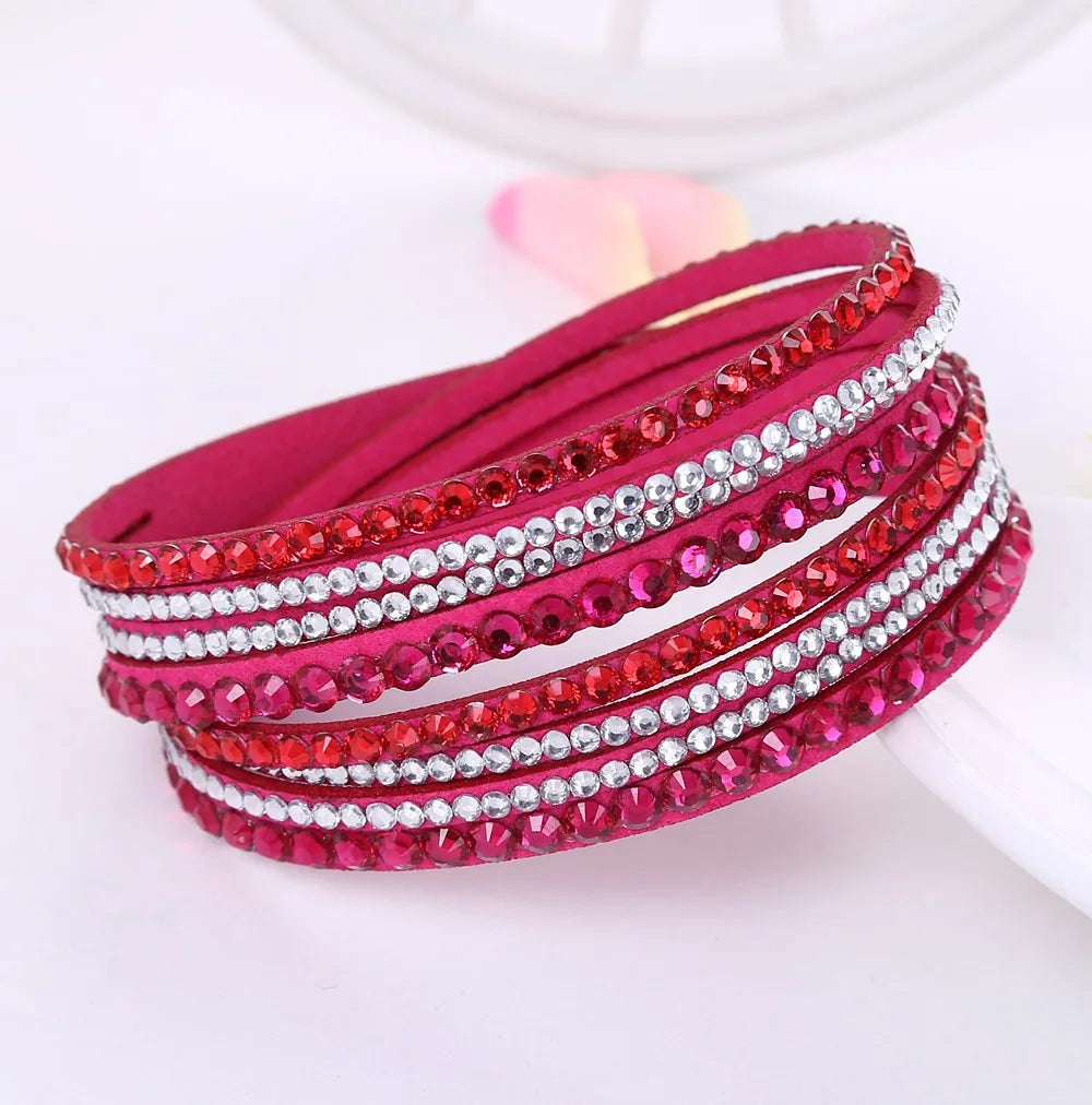 DAZZLE – Multi-Layer Rhinestone Wrap Bracelet