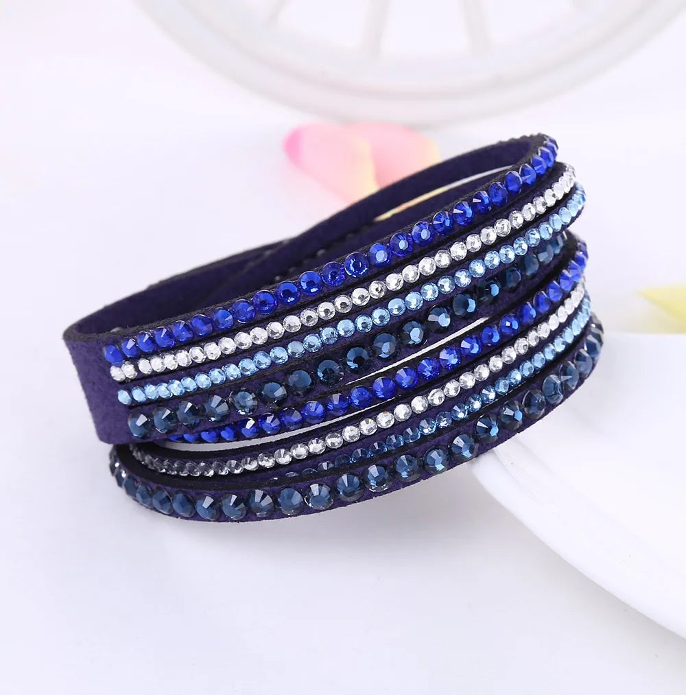 DAZZLE – Multi-Layer Rhinestone Wrap Bracelet