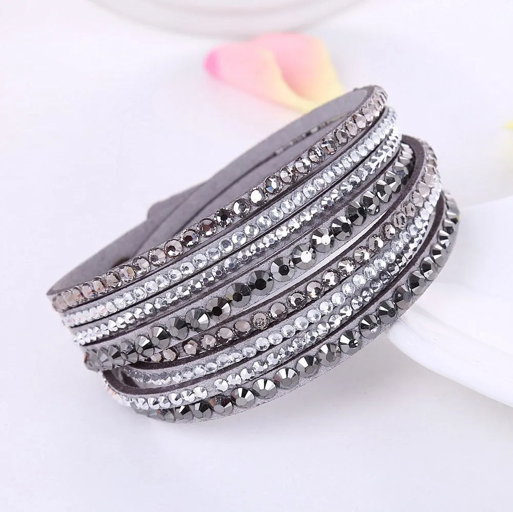 DAZZLE – Multi-Layer Rhinestone Wrap Bracelet